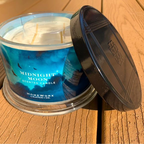 🆕MIDNIGHT MOON HARRY SLATKIN HOMEWORX 4 WICK, 18oz CANDLE NWTS!! - Picture 5 of 5